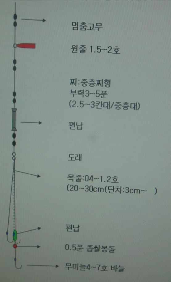 어리버리 채비가 맞습니까 (월척지식 - 전통바닥낚시)
