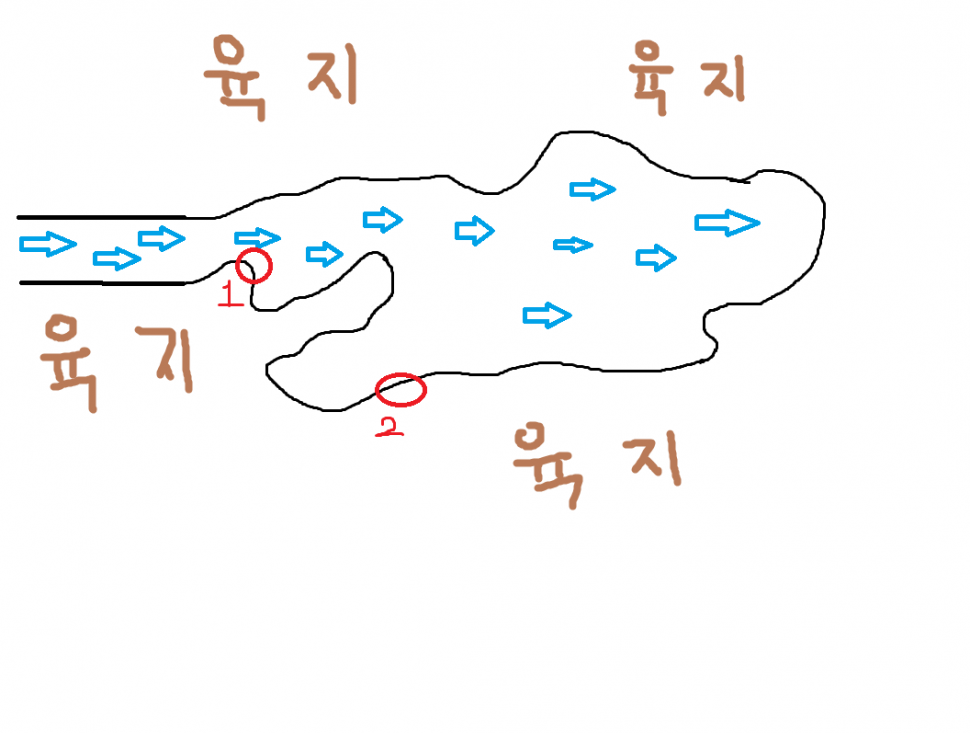 낙동강 샛수로 둠벙 포인트 (월척지식 - 전통바닥낚시)
