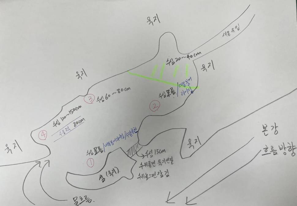 고수님들 어디가 명당일까요 (월척지식 - 전통바닥낚시)