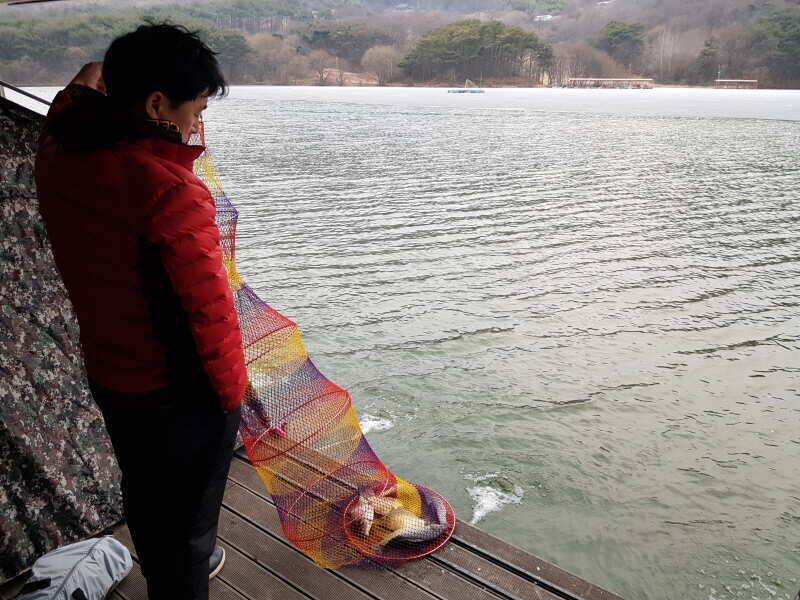 아산 산들낚시터의 구정 연휴 모습입니다 (유료터정보 - 유료터점주조황)