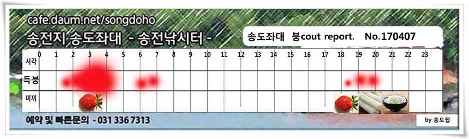 비 온 뒤 다시 산란송전지 송도집 조황 (유료터정보 - 유료터점주조황)