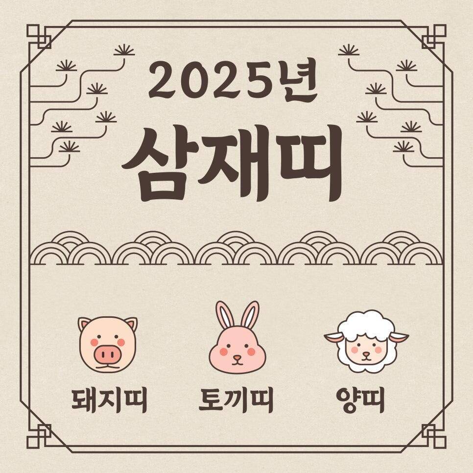 2025년 삼재띠 토끼띠 양띠 돼지띠 (낚싯대포럼 - 기타)