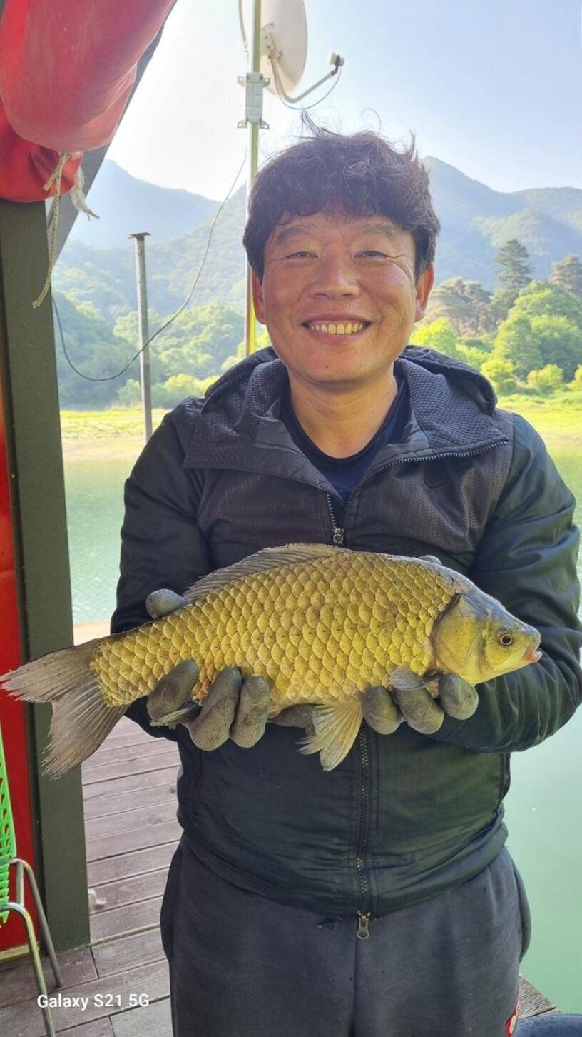 제일대물허리급월척 문골45 (조황조행기 - 낚시점조황)