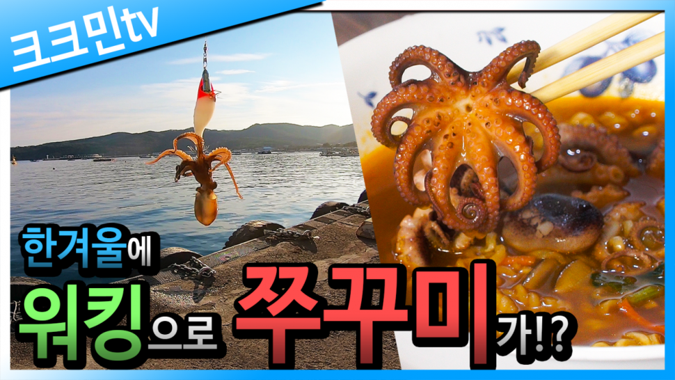 겨울에 워킹으로 쭈꾸미가 나오네요 (커뮤니티 - 낚시동영상)