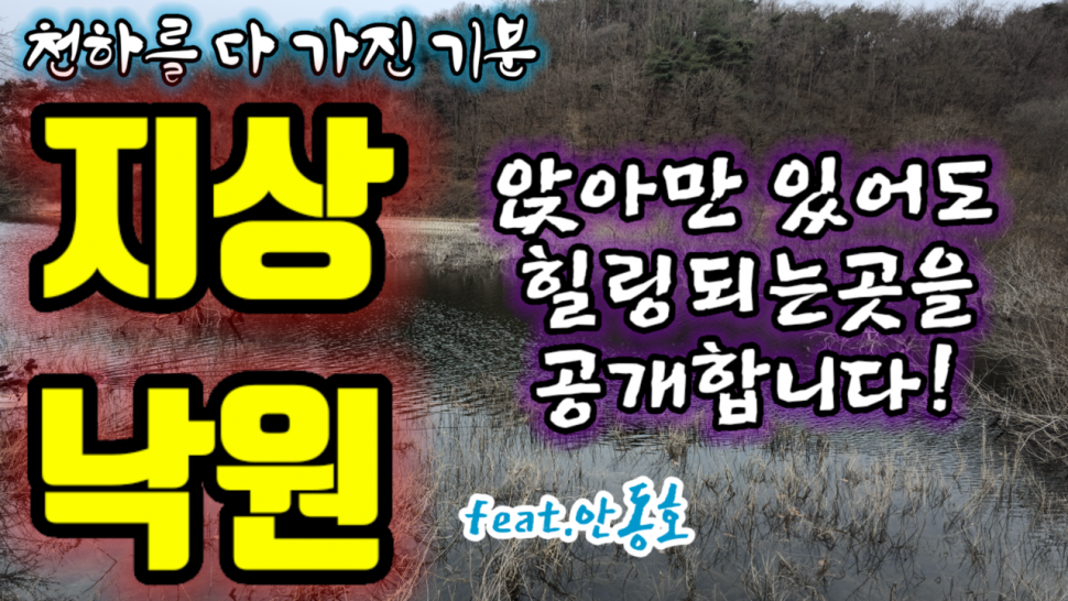 앉아만 있어도 힐링 됩니다 안동호 지상낙원 (커뮤니티 - 낚시동영상)