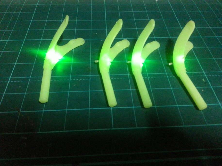 받침대 주걱에 LED전자케미 삽입하기 (사용기강좌 - 나의낚시장비)