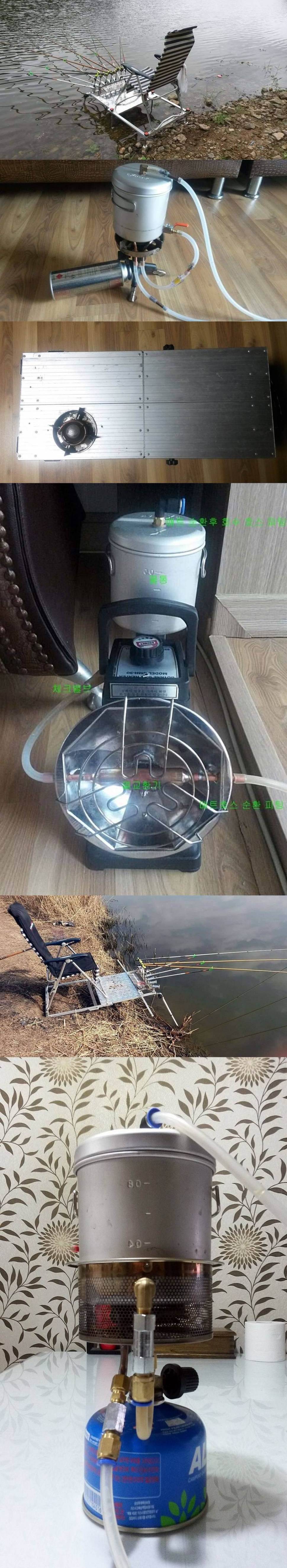 엉성한 자작 좌대 (사용기강좌 - 나의낚시장비)