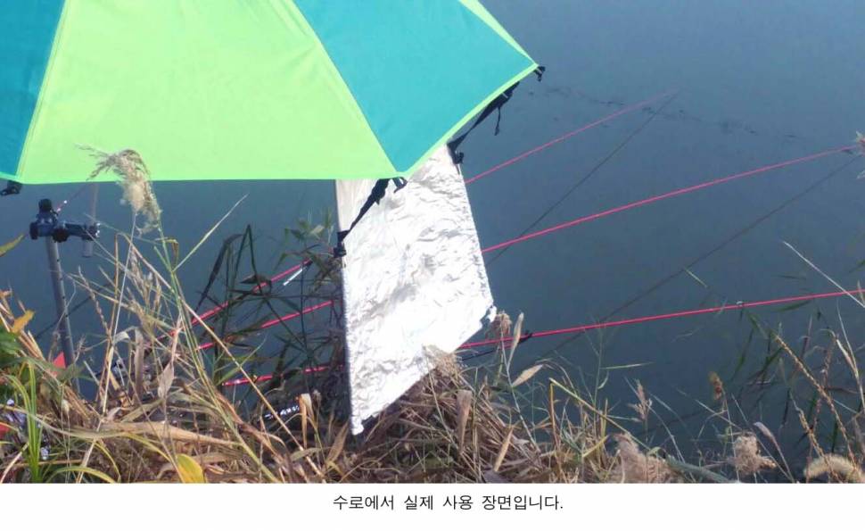 햇빛이 정면으로 비칠 때 (사용기강좌 - 나의낚시장비)