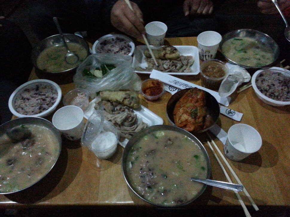 이번엔 구봉지 잉어향어탕에서 (유료터정보 - 유료터조행기)
