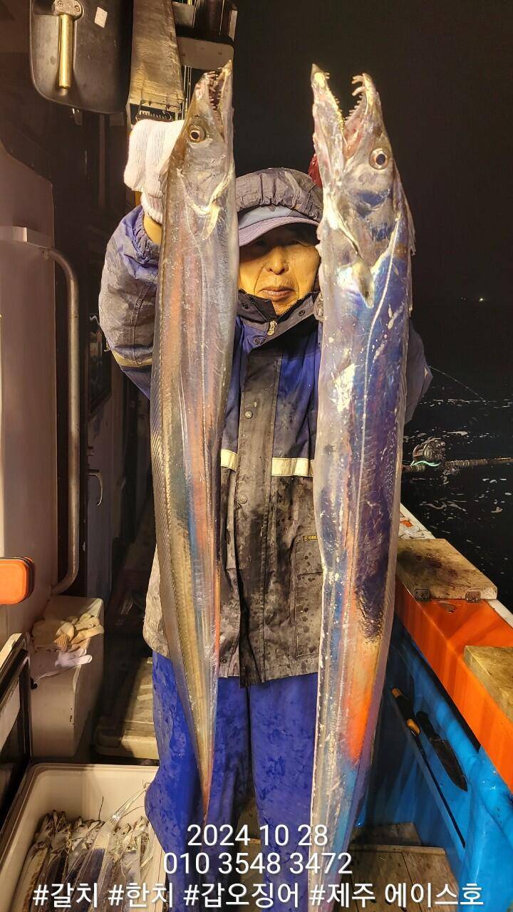 제주에이스호28일대갈치조황입니다문의010 3548 3472010 3860 3472전좌석봉돌투승기장착977톤12석운영합니다 (조황조행기 - 바다선상조황)