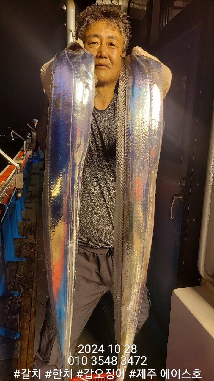 제주에이스호28일대갈치조황입니다문의010 3548 3472010 3860 3472전좌석봉돌투승기장착977톤12석운영합니다 (조황조행기 - 바다선상조황)