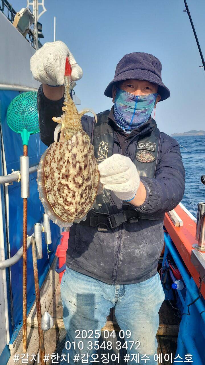 제주에이스호4월9일심해갑오징어조황입니다010 35483472010 3860 3472977톤22인승16석운영 (조황조행기 - 바다선상조황)