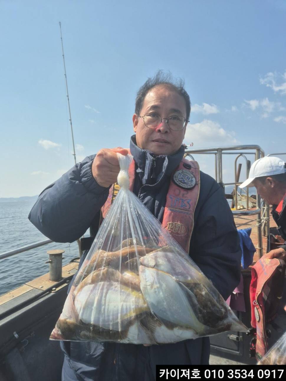 6일오전 도다리참가자미 조황 (조황조행기 - 바다선상조황)