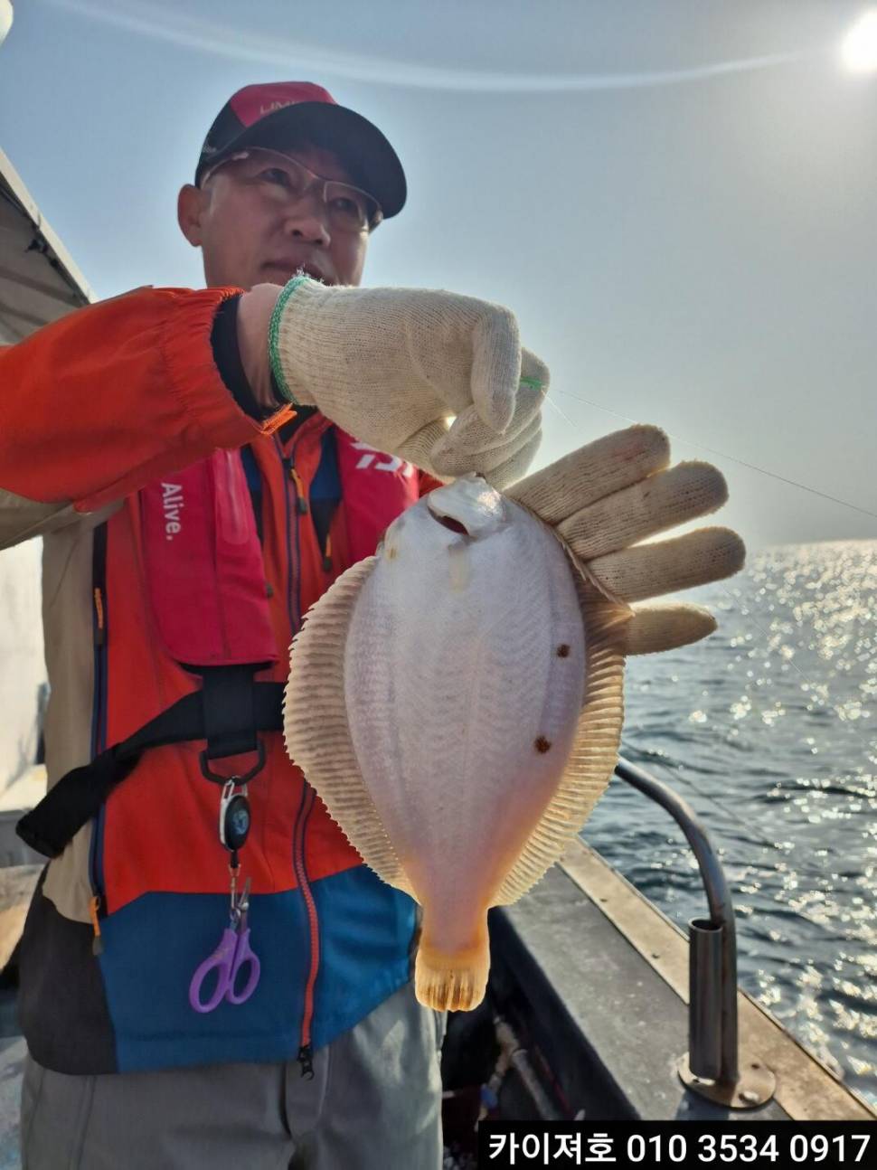 10일 오전 도다리참가자미 타작이예요 (조황조행기 - 바다선상조황)