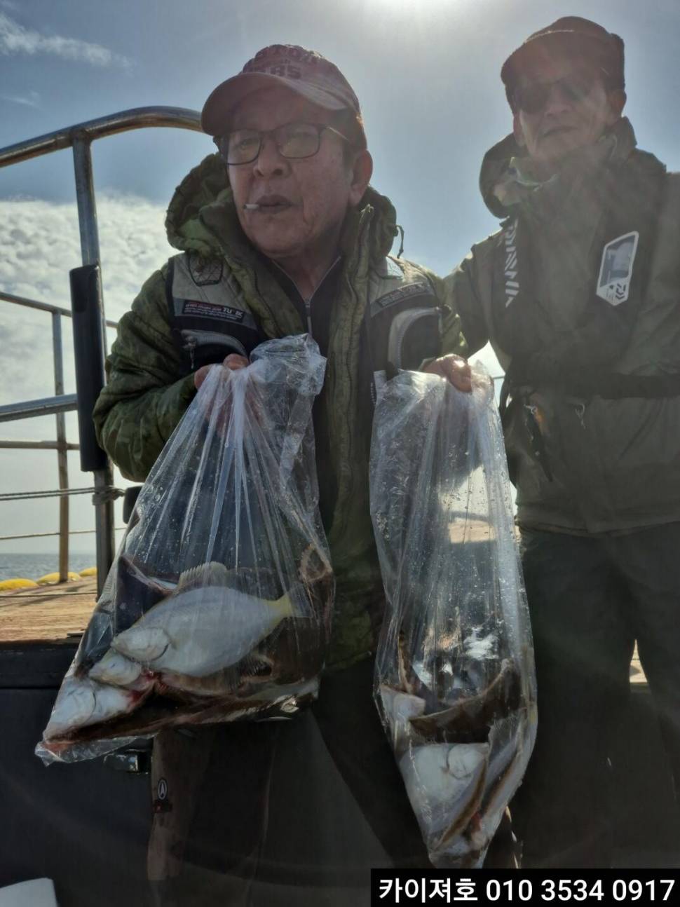 12일오전 도다리참가자미 조황 (조황조행기 - 바다선상조황)