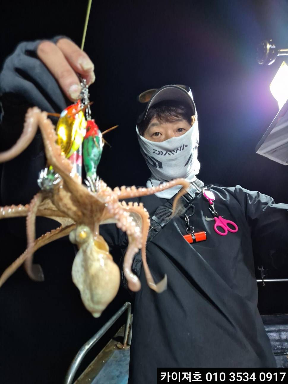 6일 야간 돌문어 조황 입니다 (조황조행기 - 바다선상조황)